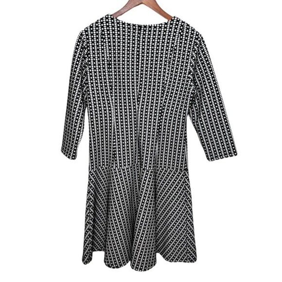 Calvin Klein Black & White MIDI Dress Size 12 - Picture 2 of 6